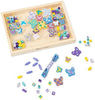 MELISSA & DOUG Created By Me! Butterfly Beads Wooden Bead Kit: Butterfly themed wooden bead jewelry-making set - 4179