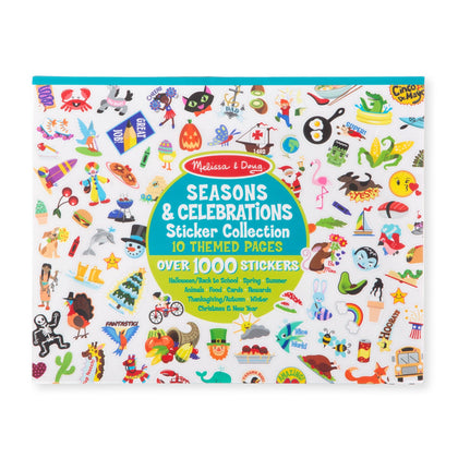Melissa And Doug Sticker Collection Seasons & Celebrations: 1,000 stickers organized by theme to help celebrate everything from Valentine's Day, sunny days, back to school, winter fun, holidays, and much, much more - 4215
