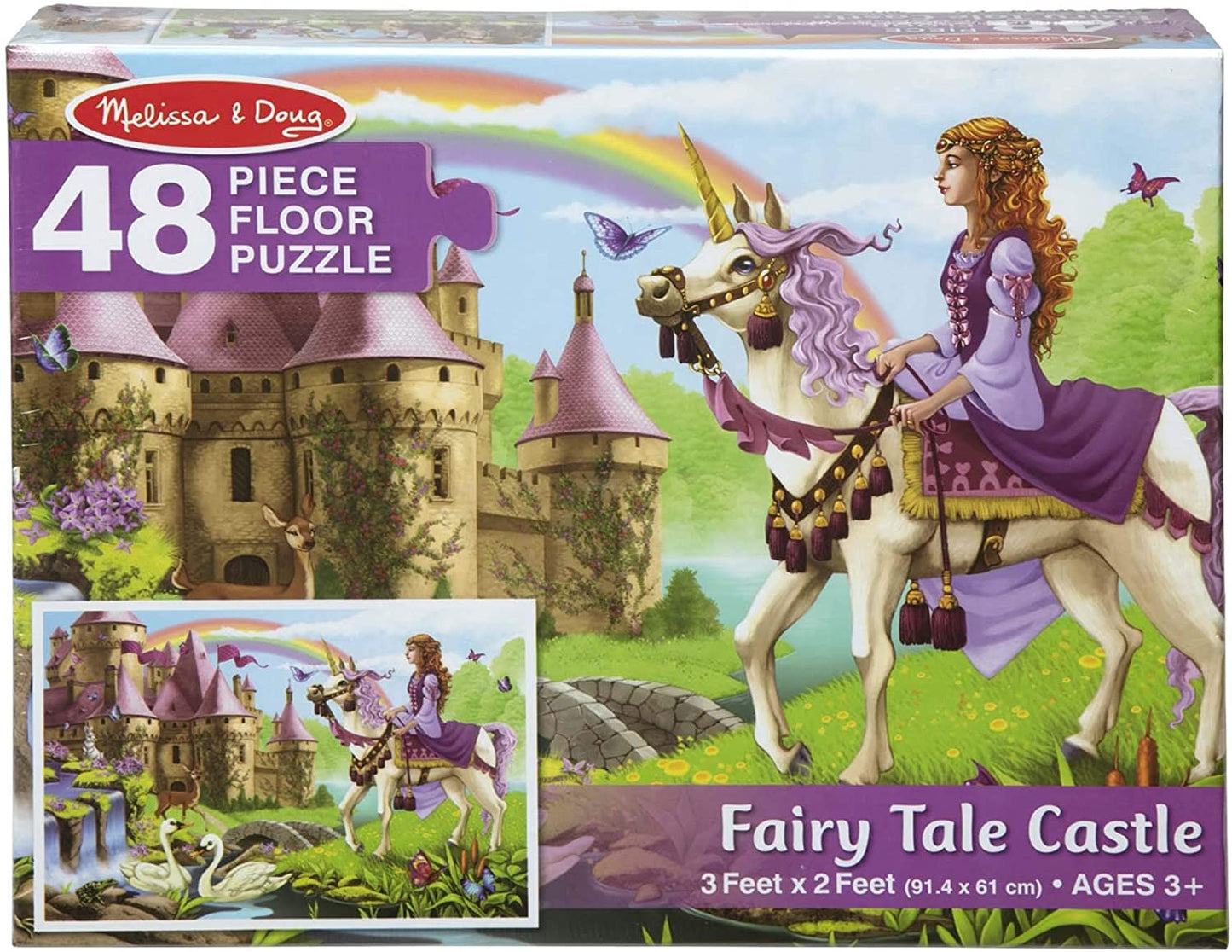 Melissa & Doug Fairy Tale Floor Puzzle: The Jumbo Floor Puzzle makes an exceptional birthday gift or holiday gift for kids ages three and older - M&D-4427 ebuystt