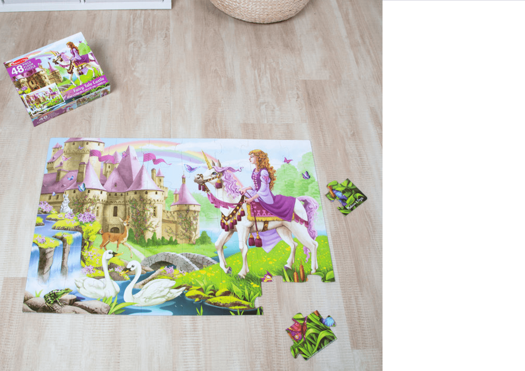 Melissa & Doug Fairy Tale Floor Puzzle: The Jumbo Floor Puzzle makes an exceptional birthday gift or holiday gift for kids ages three and older - M&D-4427 ebuystt