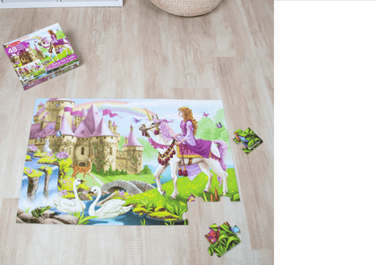 Melissa & Doug Fairy Tale Floor Puzzle: The Jumbo Floor Puzzle makes an exceptional birthday gift or holiday gift for kids ages three and older - M&D-4427