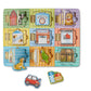MELISSA & DOUG Magnetic Hide & Seek Board: When opened, a colorful magnetic piece is revealed. Move the pieces behind different doors for guessing fun - M&D-474 ebuystt