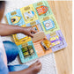 MELISSA & DOUG Magnetic Hide & Seek Board: When opened, a colorful magnetic piece is revealed. Move the pieces behind different doors for guessing fun - M&D-474 ebuystt
