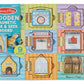 MELISSA & DOUG Magnetic Hide & Seek Board: When opened, a colorful magnetic piece is revealed. Move the pieces behind different doors for guessing fun - M&D-474 ebuystt