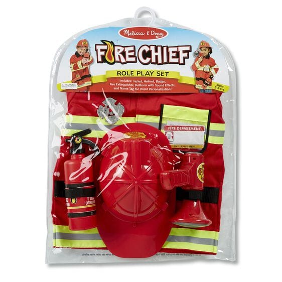 MELISSA & DOUG Role Play Set Fire Chief: Here is everything an aspiring firefighter needs in an emergency - M&D-4834 ebuystt