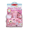 MELISSA & DOUG Mine To Love - Diaper Bag Set: Kids are ready to take good care of their baby doll with this stylish, two pocket diaper bag - 4889