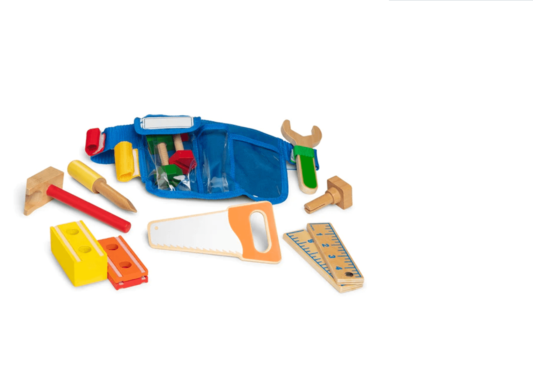 MELISSA & DOUG  Deluxe Tool Belt Set: This set helps teach sorting, problem solving, and counting skills, and encourages fine motor skills, hand-eye coordination, and imaginative play - M&D-5174