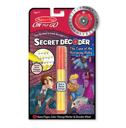 MELISSA & DOUG  On The Go Secret Decoder W/pen The Case Of The Runaway Ruby - 5535