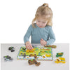 MELISSA & DOUG  Pets Chunky Puzzle: Happy pets play in the yard on this extra thick wooden puzzle that includes eight easy-grasp, chunky pet pieces - 3724