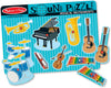 MELISSA & DOUG Musical Instruments Sound Puzzle: Place an instrument piece correctly in the puzzle board and listen to it play - M&D-732