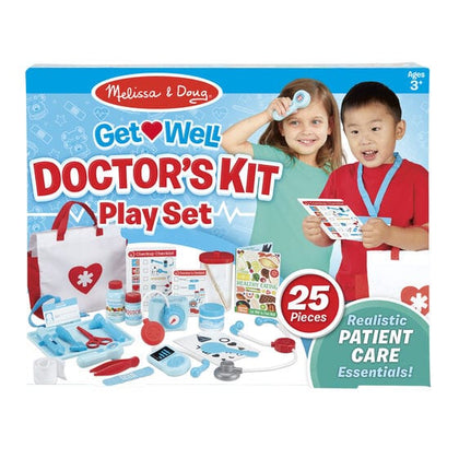 MELISSA & DOUG  Get Well Doctor: Kids three and older can pretend to check temperature, heartbeat, blood pressure, eyesight, hearing, and more - M&D-8569