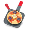 MELISSA & DOUG  Flip & Serve Pancake Set Wooden: A young chef can prepare two golden-brown pancakes with all the fixings on a cooktop - M&D-9342
