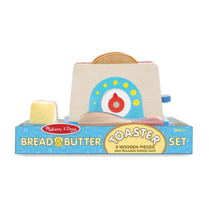 MELISSA & DOUG  Bread & Butter Toast Set: Lightly toasted or well done, one pat of butter or two--young chefs in training - M&D-9344