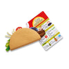 MELISSA & DOUG  Fill & Fold Taco & Tortilla Set: Create pretend play tacos, burritos, fajitas, and more - M&D-9370
