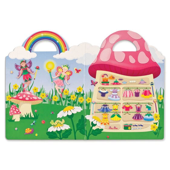 MELISSA & DOUG Puffy Sticker Play Set Fairy: This reusable puffy sticker set includes a sturdy double-sided background panel, plus 75 glitter-filled puffy stickers - 9414 ebuystt