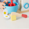 MELISSA & DOUG  Wooden Make A Cake Mixer Set: urn dials to 