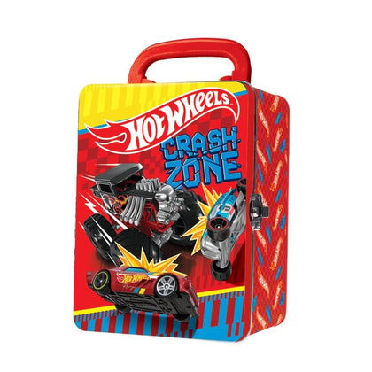 Hotwheels Metal Storage Case 18pcs: The smart metal case in the stylish Hot Wheels design is not only strong but is also a practical storage solution for young racing fans - HWCC2