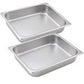 Solid Half Size Non-Stick Surface Steam Pan with Lid 4qt - YG12-2CT Pie's Variety Store