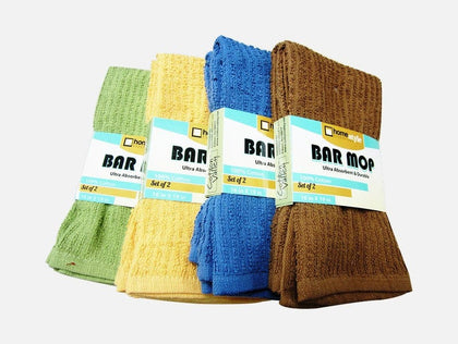 Bar Mop ,16″ X 19″, Assorted Colors, 100% Soft Ring Spun Combed Cotton - PA70472