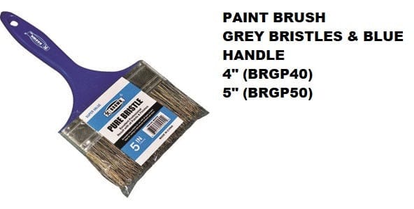 Brown's Paint Brush with Blue Hand and Grey Durable Bristles, Perfect for DIYers and Professionals Alike MEGA