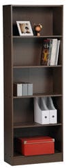 Momentum Furnishings 5-Tier Bookcase rejuvenates living rooms and home offices Easy assembly Perfect for books and fun decorations, this bookcase pops in any design- PBF-0600-709-SP Mega