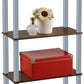 Momentum Furnishings 4 Tire Book Shelf  Espresso Perfect for Any Room.  Size: 23.62 Inches L x 11.61 Inches W x 43.54 inches H -PBF-0284-709-SQ MEGA