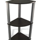 Momentum Furnishings Corner Shelf 3 Tier Espresso Perfect for any Room, Durable Easy to Clean Finish are affordable, stylish, and easy to assemble 11.73 Inches l x 11.73" W x 29.76'H - PBF-0286-709-SQ Mega