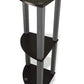 Momentum Furnishings Corner Shelf 3 Tier Espresso Perfect for any Room, Durable Easy to Clean Finish are affordable, stylish, and easy to assemble 11.73 Inches l x 11.73" W x 29.76'H - PBF-0286-709-SQ Mega