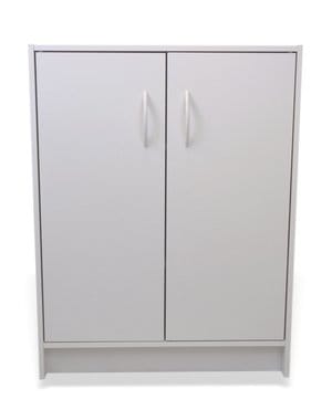 Momentum Furnishings - 2 Door Organizer Cabinet, WHITE, A Beautiful Addition to Any Room, stylish storage unit that fits in easily with your home décor - PBF-0364-112-SP