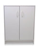 Momentum Furnishings - 2 Door Organizer Cabinet, WHITE, A Beautiful Addition to Any Room, stylish storage unit that fits in easily with your home décor - PBF-0364-112-SP