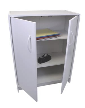Momentum Furnishings - 2 Door Organizer Cabinet, WHITE, A Beautiful Addition to Any Room, stylish storage unit that fits in easily with your home décor - PBF-0364-112-SP ebuystt