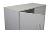 Momentum Furnishings - 2 Door Organizer Cabinet, WHITE, A Beautiful Addition to Any Room, stylish storage unit that fits in easily with your home décor - PBF-0364-112-SP