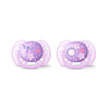 AVENT  Pacifier 2pk Ultra Soft 6-18m+, Safe, Confortable Fit For Babies Mouth, Massages Gums While Provinding Comfort - SCF227