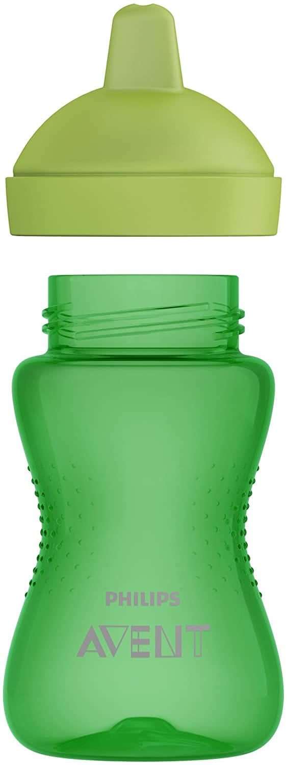 AVENT  My Grippy Spout Cup 12m+: Leak-proof, for mess-free drinking The Philips Avent My Grippy spout cup has a unique valve and is leak-free - SCF803/04 ebuystt