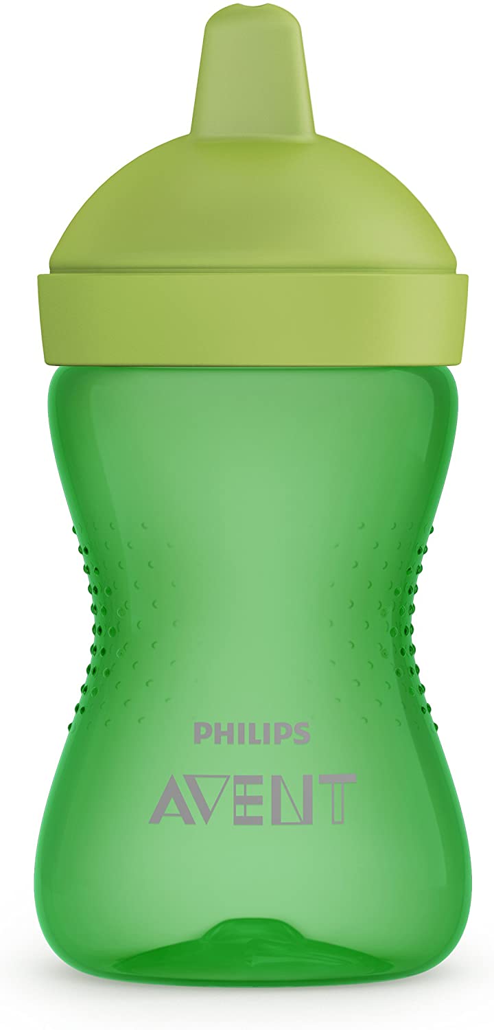 AVENT  My Grippy Spout Cup 12m+: Leak-proof, for mess-free drinking The Philips Avent My Grippy spout cup has a unique valve and is leak-free - SCF803/04