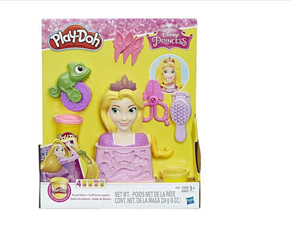 HASBRO  Playdoh Royal Salon Disney Princess: Get creative and give Rapunzel some hair flair at the Royal Salon! With the styling head and tools - C1044