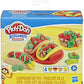 HASBRO  Playdoh Foodie Favourites Assorted: This play food set comes with 6 tools to shape a Play-Doh pizza crust, create pretend toppings, slice it up, and show off your creation to friends - E6686 ebuystt