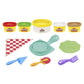 HASBRO  Playdoh Foodie Favourites Assorted: This play food set comes with 6 tools to shape a Play-Doh pizza crust, create pretend toppings, slice it up, and show off your creation to friends - E6686 ebuystt
