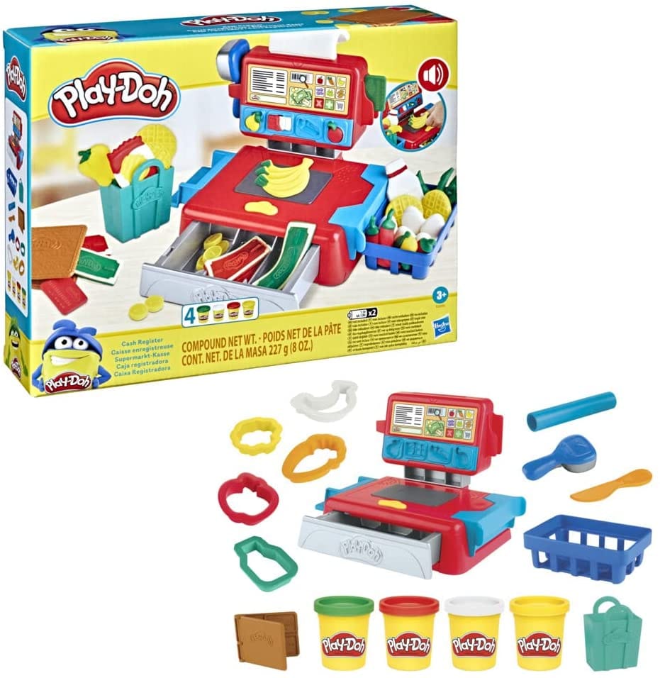 HASBRO Cash Register: Attention, Buyers There's some fresh creative fun for sale at the Play-Doh supermarket - E6890