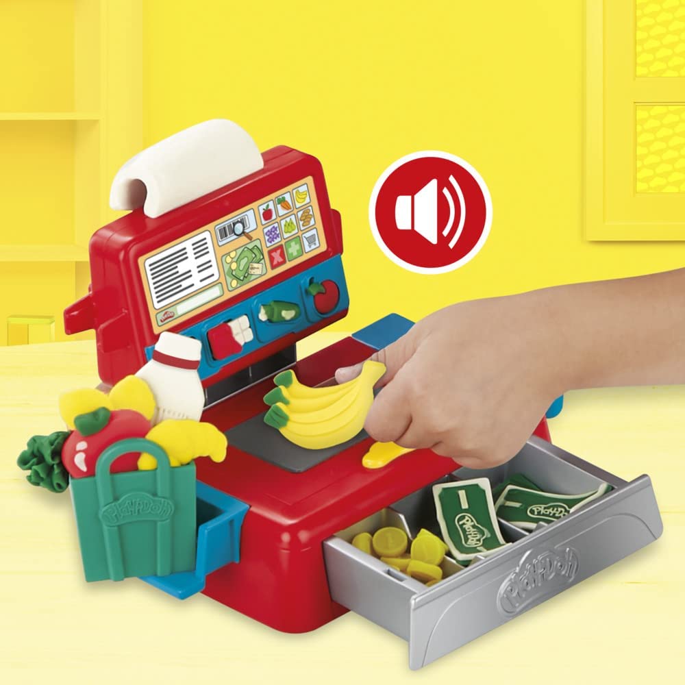 HASBRO Cash Register: Attention, Buyers There's some fresh creative fun for sale at the Play-Doh supermarket - E6890