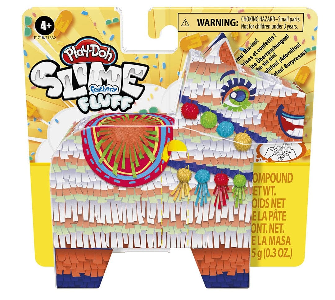 HASBRO  Playdoh Slime Puffy Cotton Assorted: The fun starts as soon as they tear open the piñata box filled with 2 cans of Play-Doh Slime Feathery Fluff - F1532 ebuystt