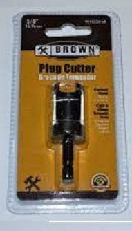 Brown's plug cutter is a wood working or joinery tool used to cut wooden plugs for use as filler pieces to repair imperfections or damage in wooden items where the use of wood putty is undesirable