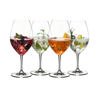 Riedel Aperitivo Set (Set of 4) are versatile glasses for serving cocktails. Suitable for anyone who appreciates a good drink in a large glass - 5260/51