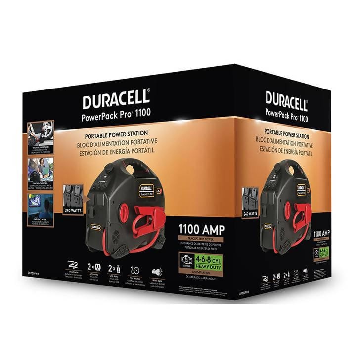 Duracell Power Station 1100amp Special features: portable AC, DC and USB power and a bright work light. / 850262 dayana sifontes