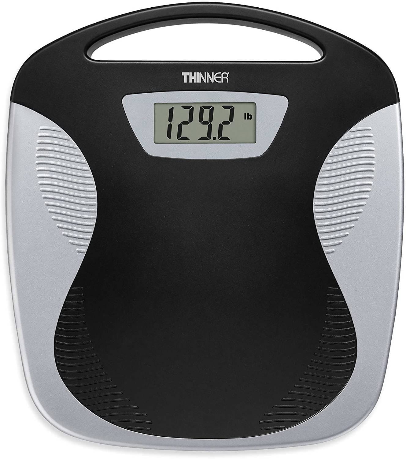 Conair Thinner Digital Precision LED Portable Bathroom Scale is a handy and portable digital weighing scale that boasts a thin and lightweight design that can easily be used in any room and stored when not in use - C-TH280 Elegant AccScents