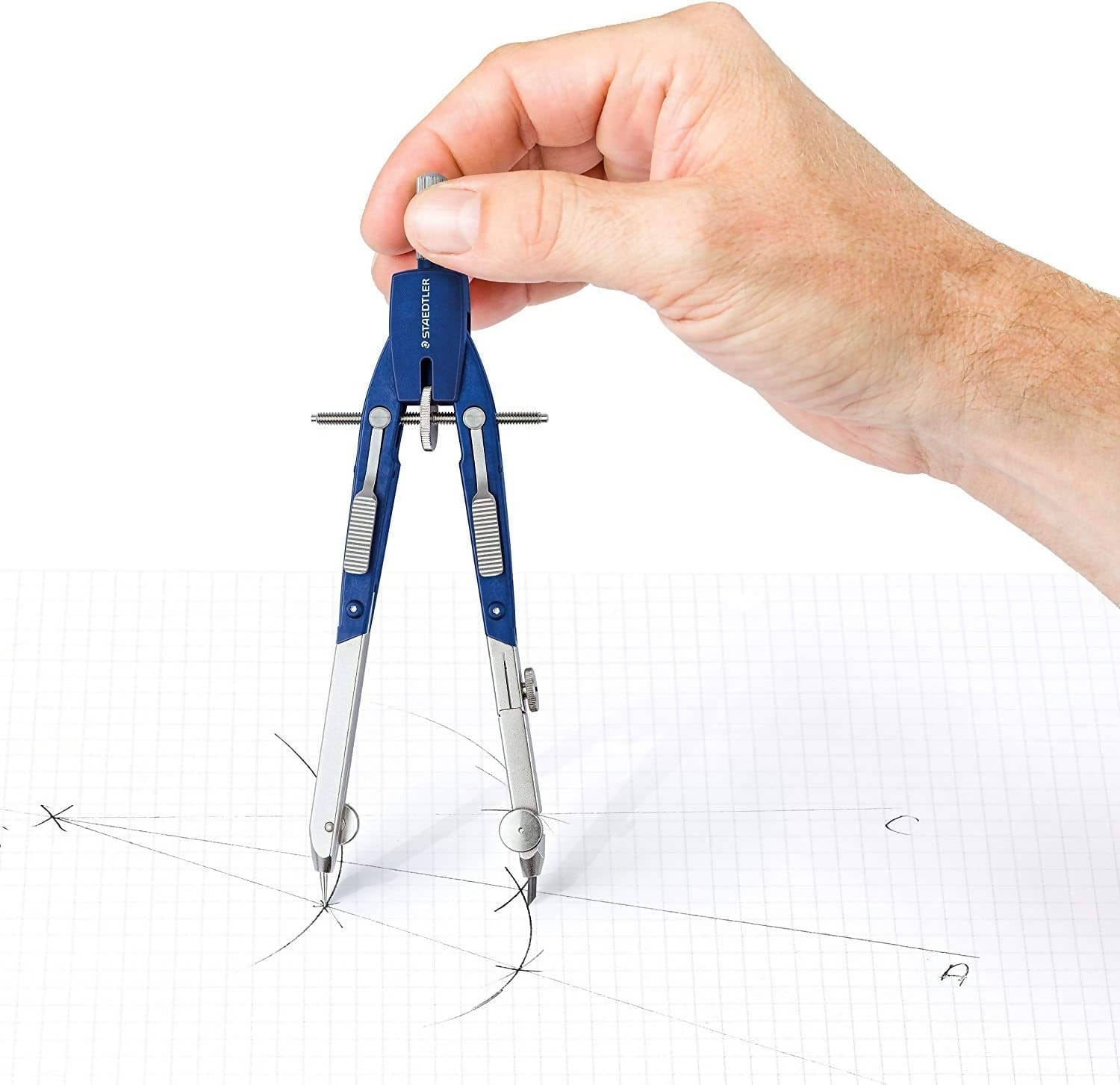Staedtler Mars Comfort 552 Quick-Setting Compass is a high Quality Professional Compass that can be used for Math, Geometry, Art, Drafting and Drawing - 552 01 Pie's Variety Store