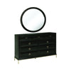 Formosa 9-Drawer Dresser Americano And Rose Brass Collection: Formosa SKU: 222823