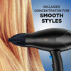 InfinitiPRO By Conair Mighty Mini Compact Lightweight Professional Power Hair Dryer with AC Motor (Black) - C-359