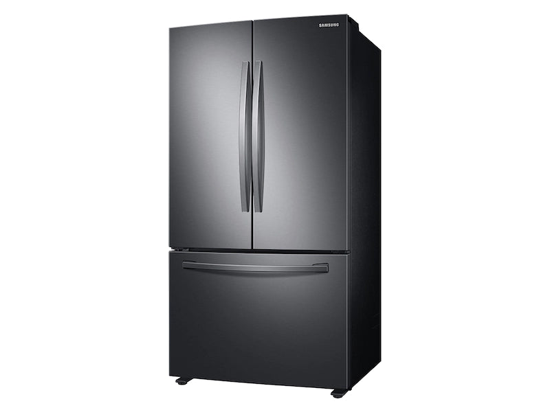 Samsung 28cu French Door Black Stainless Steel Refrigerator This 3-Door French Door refrigerator is beautifully designed, with sleek-edged doors, and EZ-Open Handle-400216