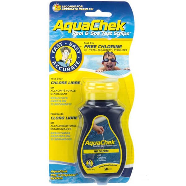 Test Strips Pool &amp; Spa 50pcs It includes a cyanuric acid test (stabilizer), which is especially important for outdoor pools and spas that are subject to chlorine dissipation from UV rays - AQUACHEK-429 ebuystt